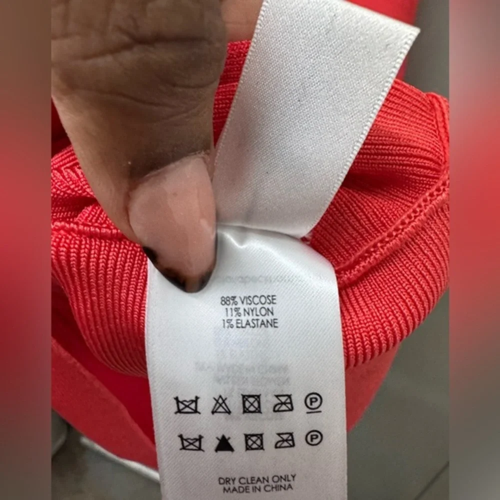 NWT VICTORIA‎ BECKHAM A-Line Coral Dress size 12 - Picture 11 of 11